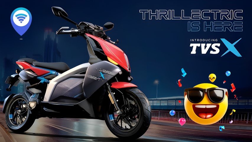 TVS X Electric Scooter - 350 KM Range at Affordable Price 1 tvs x electric scooter affordable price
