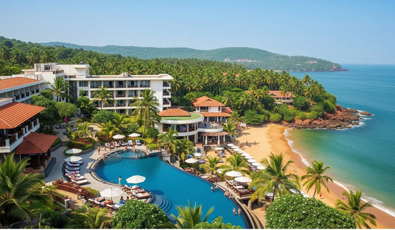 beach side resorts in goa