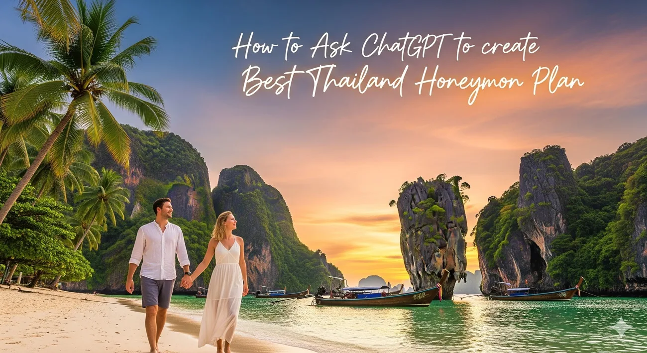 chatgpt se thailand honeymoon trip plan