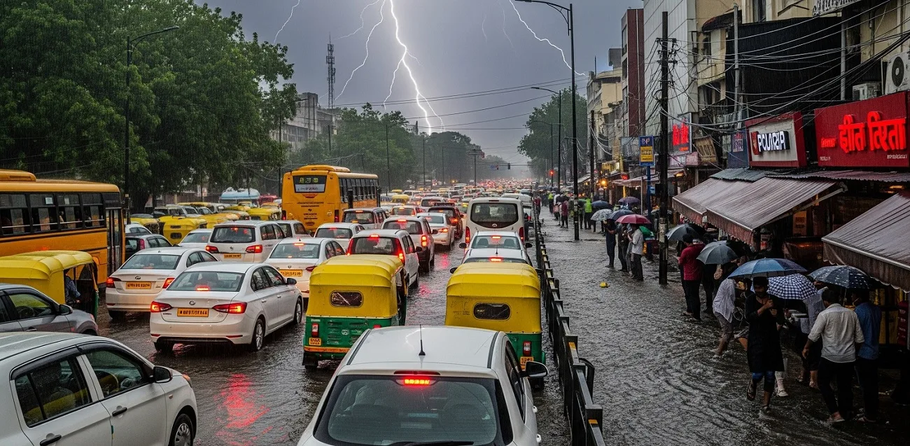 delhi metro road collapse vasant kunj traffic diverted