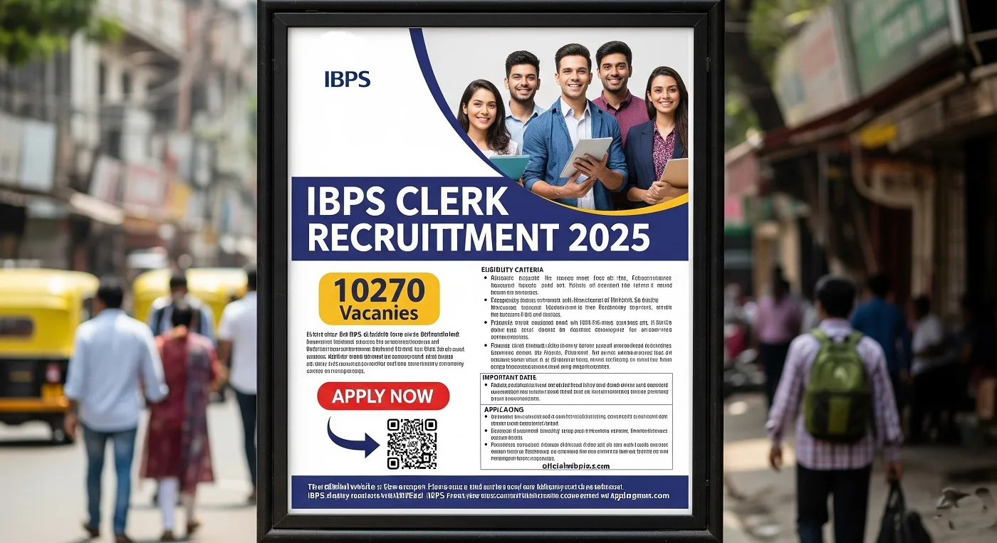 ibps clerk recruitment 2025 apply online