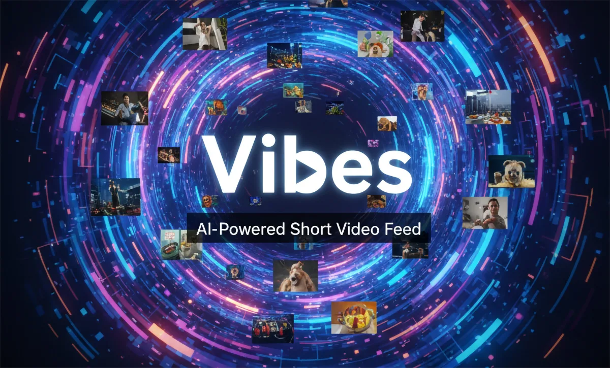 meta launched vibes ai short video feed