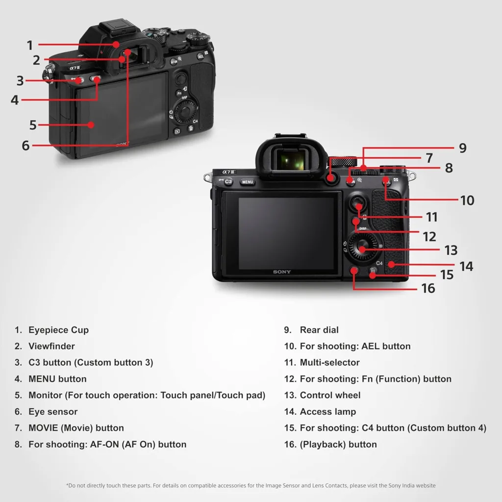Sony Alpha 7M3K Full-Frame कैमरा 24.2MP रिज़ोल्यूशन, 4K वीडियो शूटिंग और शानदार लो-लाइट परफॉर्मेंस के साथ! 5 sony alpha 7m3k full frame 24mp camera 1