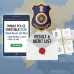 punjab police constable result 2025 merit list