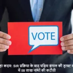 ec sir bengal draft voter list 58 lakh names deleted