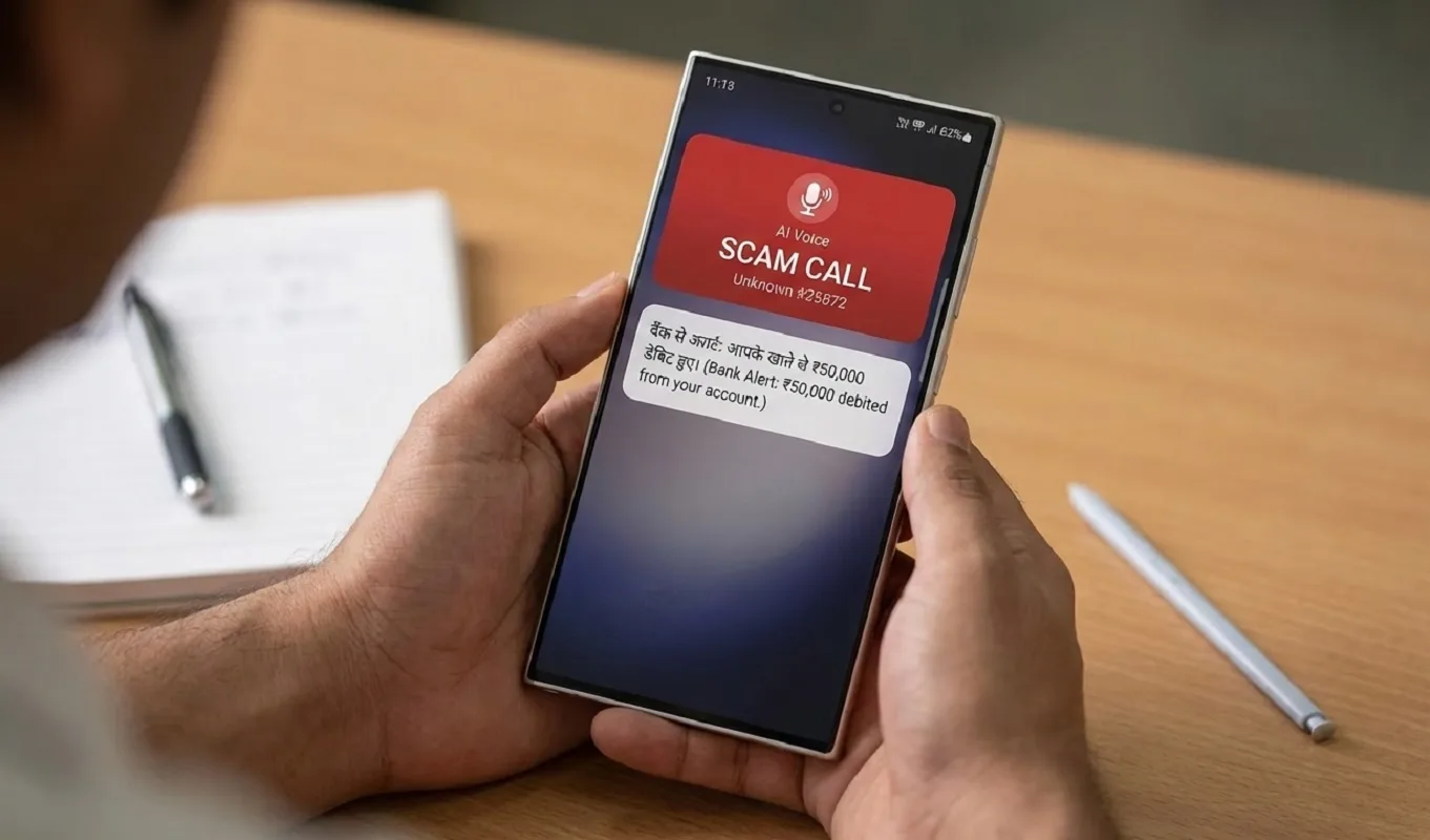 ai voice scam fake call teacher bank account fraud