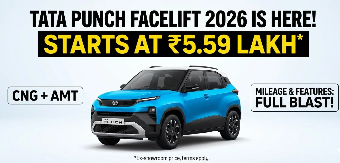 tata punch facelift 2026 cng amt price mileage features