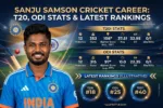 sanju samson cricket career t20 odi stats icc ranking